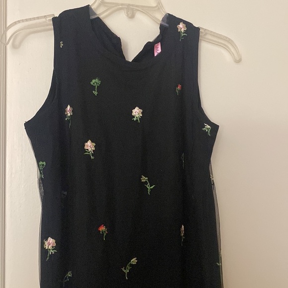 nwt magic black floral dress size: M - Picture 2 of 8